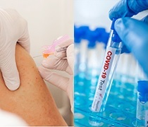 Impfung und Coronatest